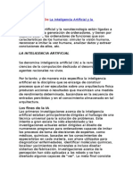 Delimitaciones de La Inteligencia Artificial y La Nanotecnología