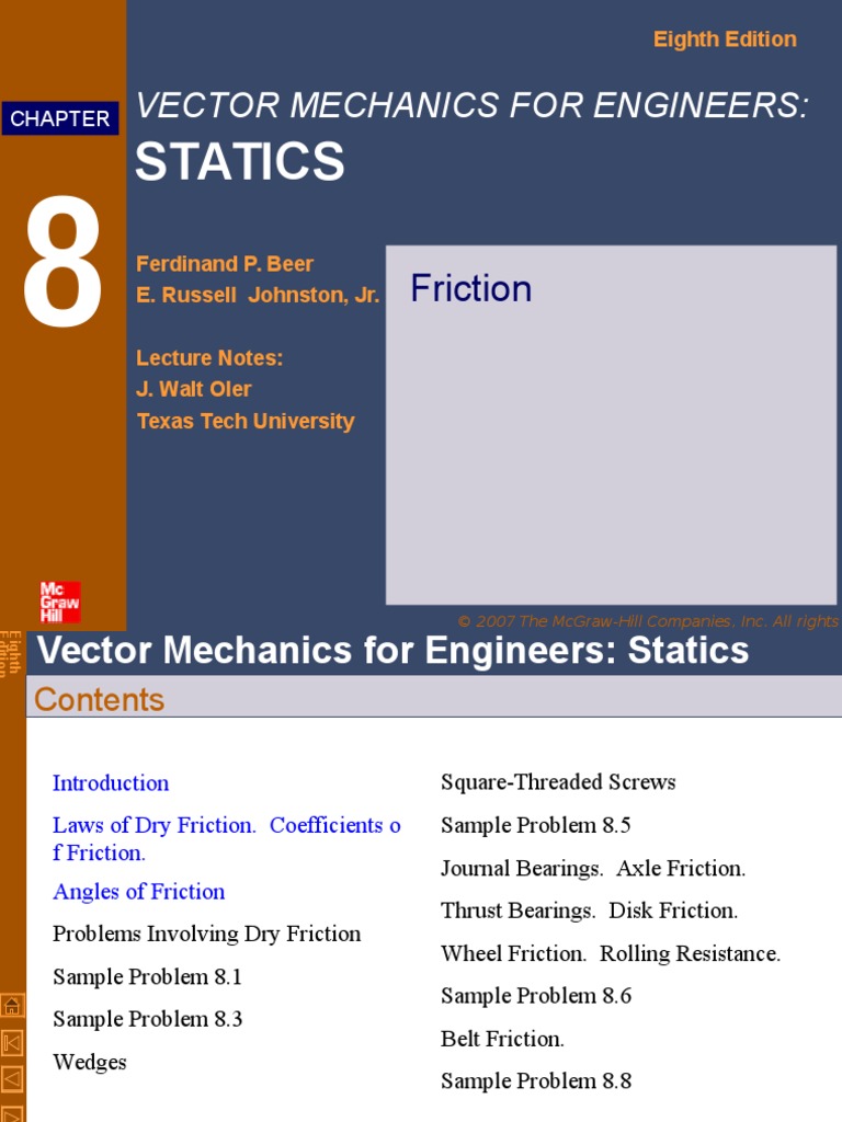 Statics  Friction  Force