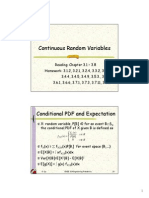 Continuous Random Variables: B X B P X F X F