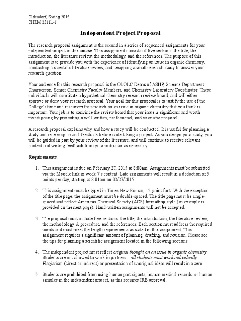 Project proposal ideas picture