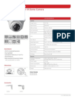 700TVL Outdoor IR Dome Camera with Wide -40°C to 60°C Operating Temperature