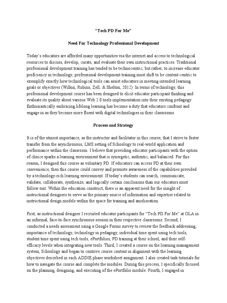 Tech PD for Educators: A Practical Guide | PDF | Educational Assessment ...