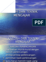 Kaedah Dan Teknik Mengajar