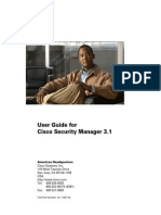 User Guide for Cisco Secure Manager 3.1