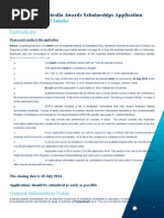 Australia Awards Scholarship Form