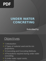 Under Water Concreting