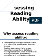 Assessing Reading Ability