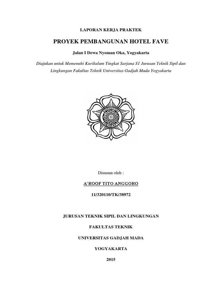 Laporan Kerja Praktek Hotel Fave Yogyakarta