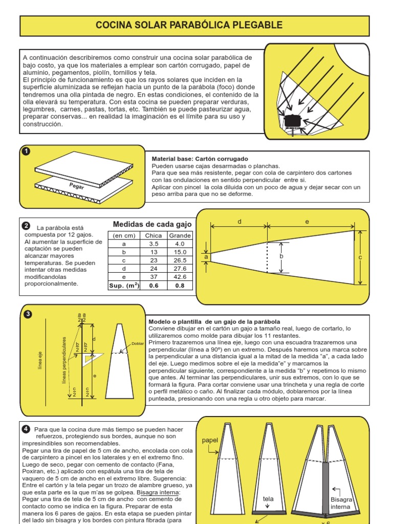 Cocina Solar ParabÓlica Plegable