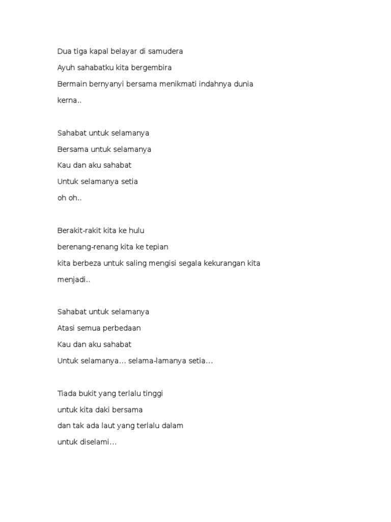 Lirik Lagu Upin Ipin Pdf