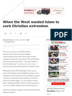 When The West Wanted Islam To Curb Christian Extremism - The Washington Post PDF