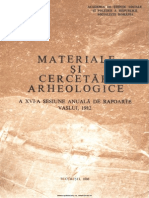 H. Daicoviciu, E. Comsa, S.A. - Materiale Si Cercetari Arheologice XVI 1982 PDF