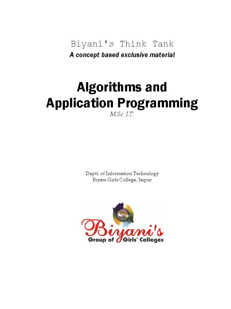 Algorithms and Application Programming | PDF | Computational Complexity ...