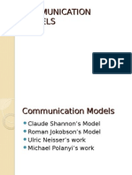 Communication Models Topic 2