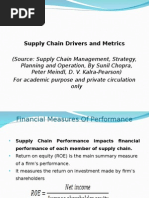 Supply Chain Metrics and Drivers