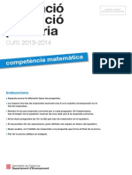 Proves de Competències Bàsiques 6è Mates-2014