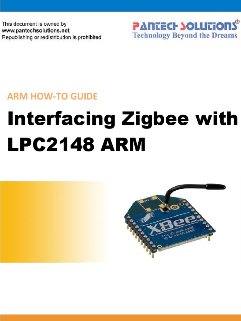 Interfacing Zigbee With LPC2148 ARM | PDF | Technology & Engineering