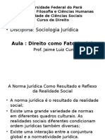 Aula 02 Sociologia Juridica Direito Como Fato Social