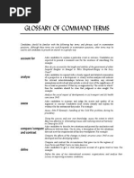 Ib Glossary Command Terms Explanation