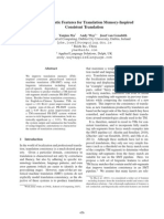 Rich Linguistic Features For Translation Memory-Inspired Consistent Translation