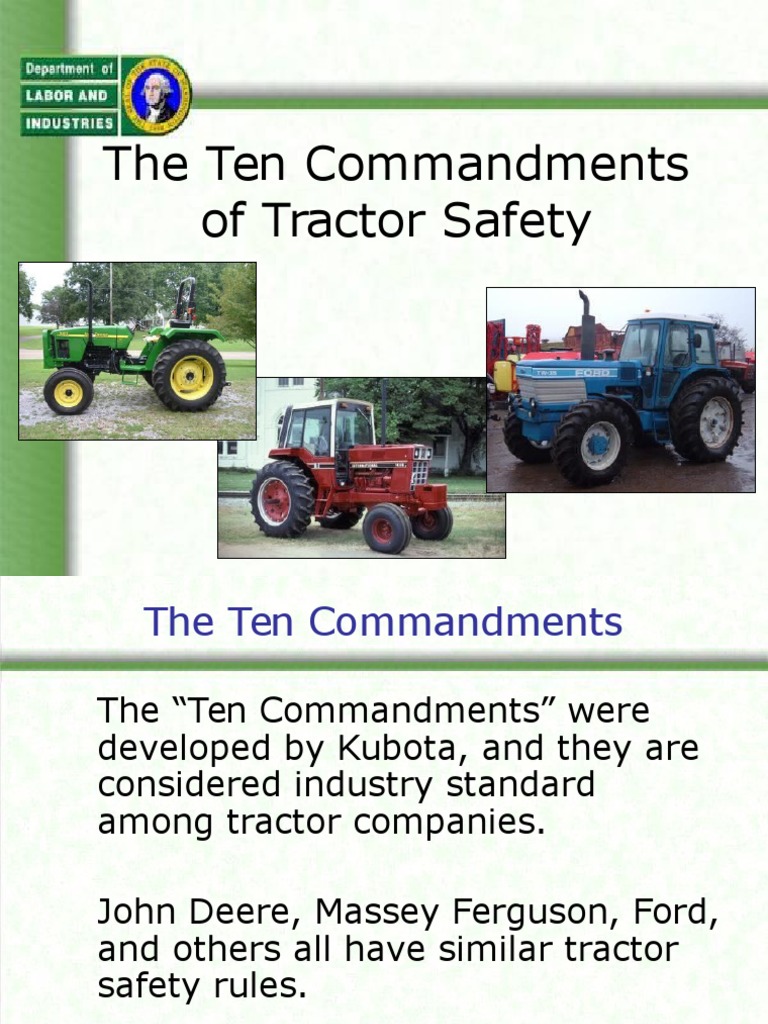 10 Comm Tractor Safety Tractor Vehicles