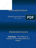 existential lexicon