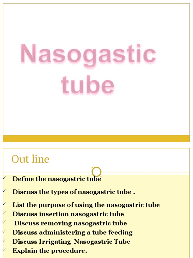 Procedure of Inserting nasogastric tube.ppt Gastroenterology Health