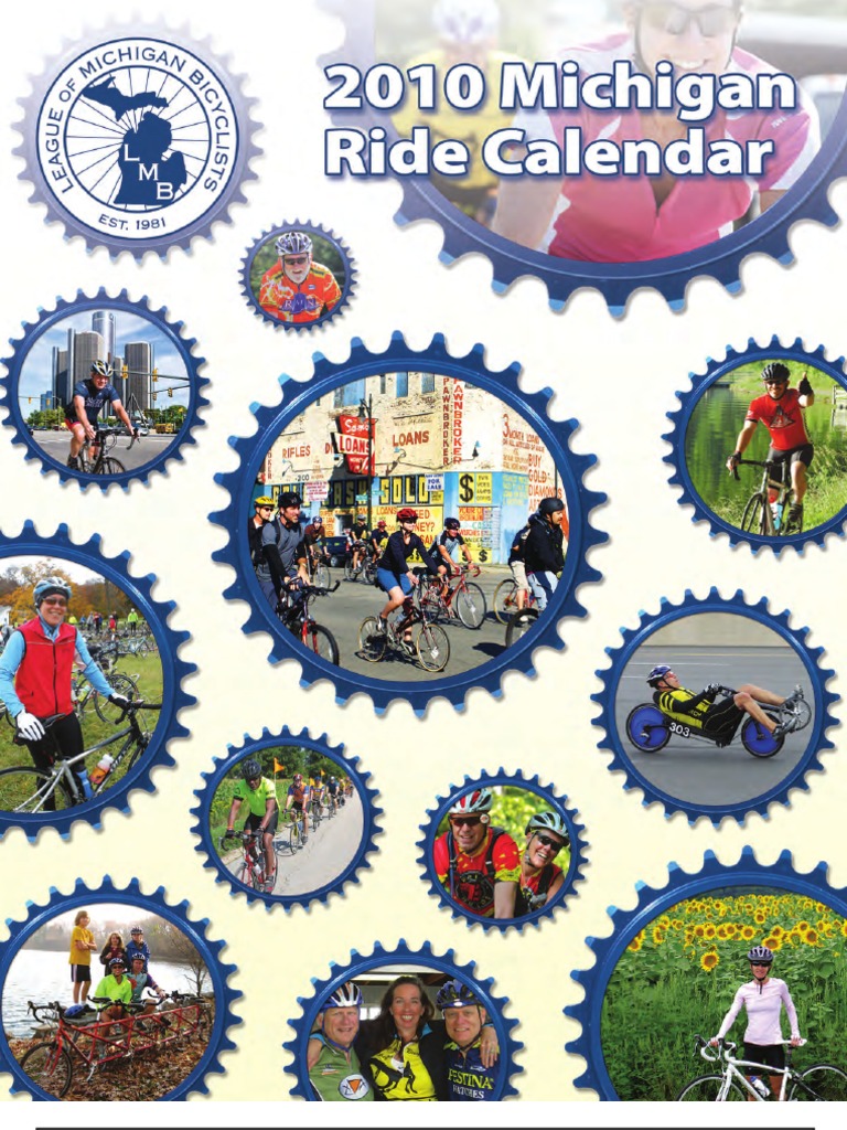 2010 Michigan Ride Calendar | PDF | Michigan | Road Bicycle Racing