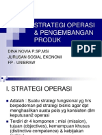 Strategi Operasi Dan Pengembangan Produk