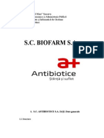 Analiza Biofarm Si Antibiotice