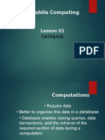 Mobile Computing Database