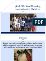 Psychological Effects of Running On Foster and Adopted Children