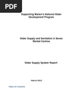 Market Centres Water Supply System Report 18 January 2010