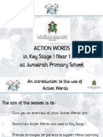 Action Words - Parent Workshop - 25th November 14