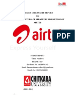 Project Report On Airtel