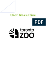 User Experience Narrative - Toronto Zoo