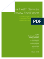 Rural Health Services Review 2015