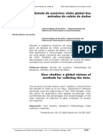 Estudo de Usuário - Visão Global Dos Métodos de Coleta de Dados