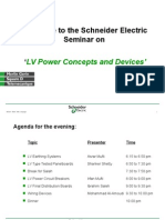 Schneider Electric Seminar on LV Power Concepts and Devices