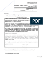 Examen Frances Especifica Acceso Grado Superior Andalucia Junio 2013