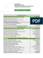 Calendario Academico Mestrado Doutorado Turma 2015