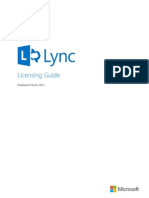 Lync Licensing Guide March 2013