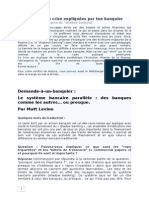 La Finance Et Sa Crise Expliquées Par Ton Banquier