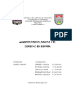 AVANCES TECNOLÓGICOS Y EL DERECHO EN ESPAÑA