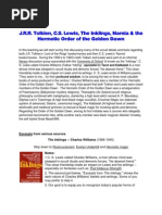 Download J R R Tolkien C S Lewis the Inklings Narnia and the Golden Dawn by DrScottJohnsonTeachings SN25919958 doc pdf