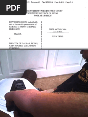 Jason Harrison Dallas Pd Wrongful Death Suit Pdf Police Brutality Lawsuit