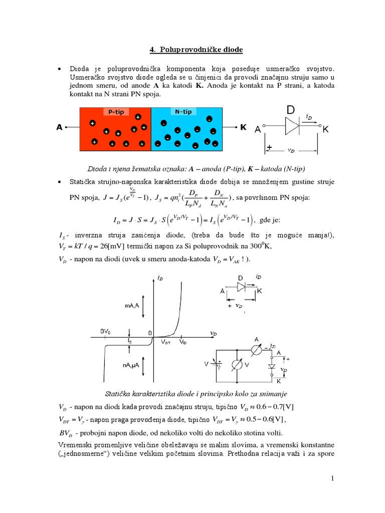 4 Poluprovodnicke Diode | PDF