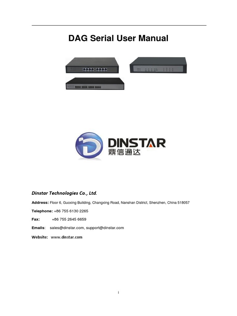 Dag1000 2000 Analog Gateway Usermanual Dag1000 - 2000 - Analog ...