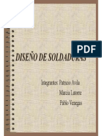 diseño soldaduras