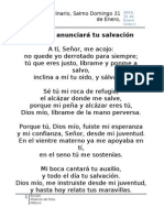 IV Domingo Mi Boca Anunciará Tu Salvación